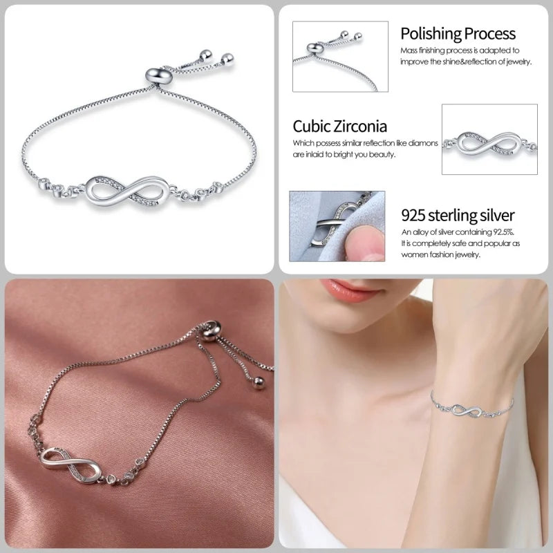 TSW Infinity Bliss 925 Silver Bracelet