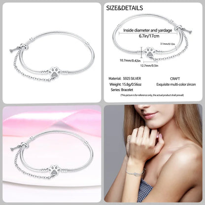 TSW Infinity Bliss 925 Silver Bracelet